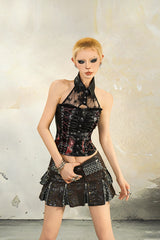 Renegade Armor Pleated Mini Skirt