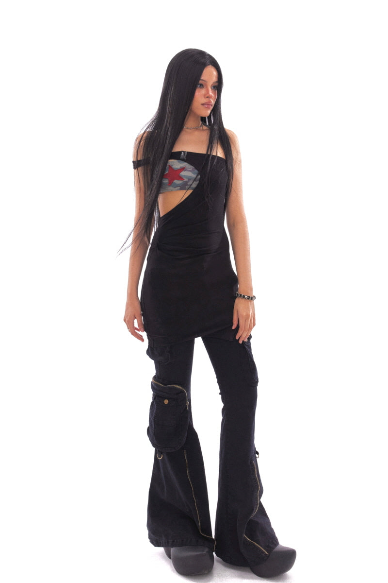 Rebel Star Asymmetrical Multi-Way Dress
