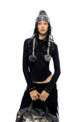 Shadowframe Buttoned Long-Sleeve Top