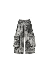 Urban Chaos Printed Cargo Pants