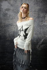 Ritual Dream Off-Shoulder Top - Gray