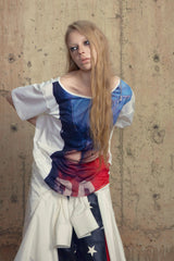 Unveiled Rebellion Slanted Shoulder Top