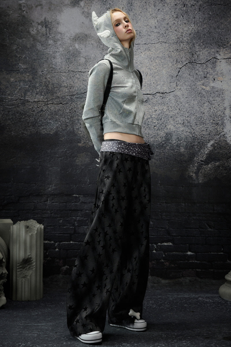 Midnight Star Washed Wide Pants