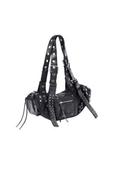 Studded Rebel Biker Shoulder Bag