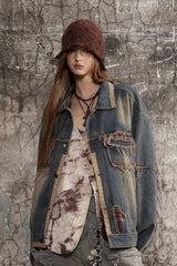 Frayed City Edge Denim Jacket