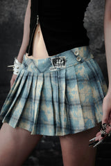 Urban Chaos Plaid Pleated Skirt