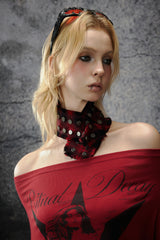 Ritual Dream Off-Shoulder Top - Red