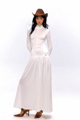 Velvet Motion Longline Dress