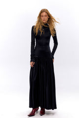 Velvet Motion Longline Dress