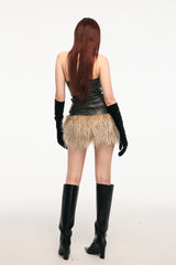 Feral Noir Leather Corset