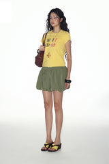 Urban Bloom Balloon Mini Skirt