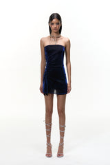 Velvet Midnight Bandeau Dress