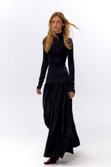 Velvet Motion Longline Dress