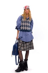 Rustic Check Oversized Shirt