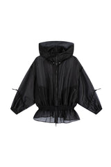 Shadow Veil Sheer Hooded Windbreaker