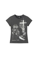 Urban Cross Graphic Slim Tee - Black