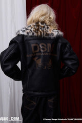 Faux Fur Collar Rebel Jacket