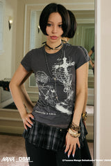 Urban Cross Graphic Slim Tee - Black