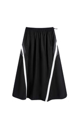 Panel Line Nylon Track Skirt