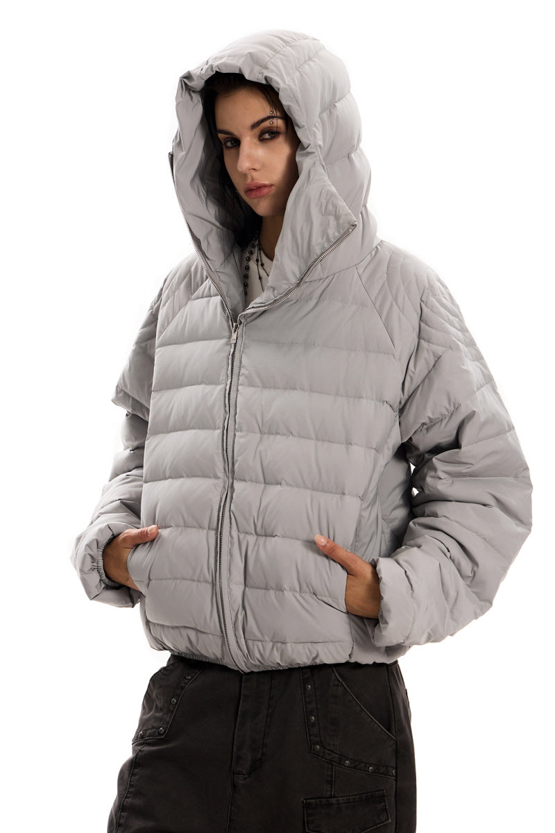 Urban Shield Padded Zip-Up Jacket - Gray