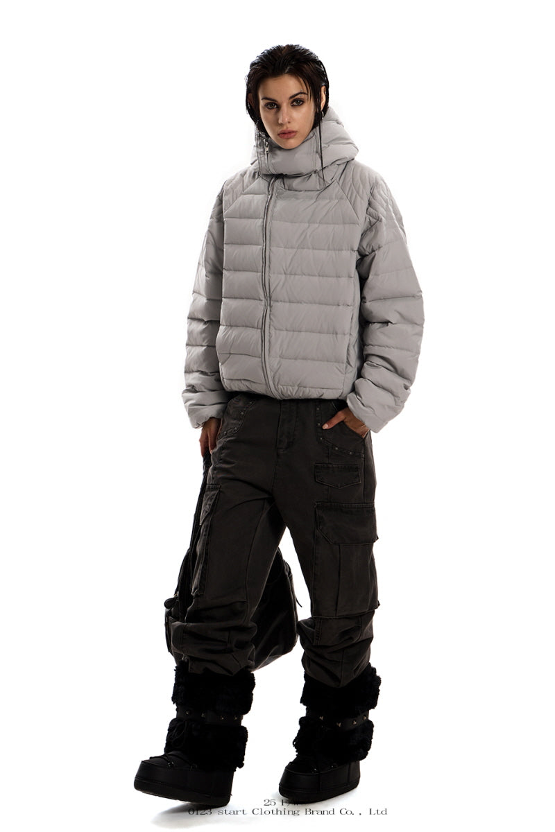 Urban Shield Padded Zip-Up Jacket - Gray