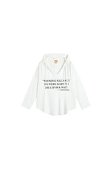 Loose Fit Graphic Hooded T-Shirt
