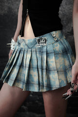 Urban Chaos Plaid Pleated Skirt
