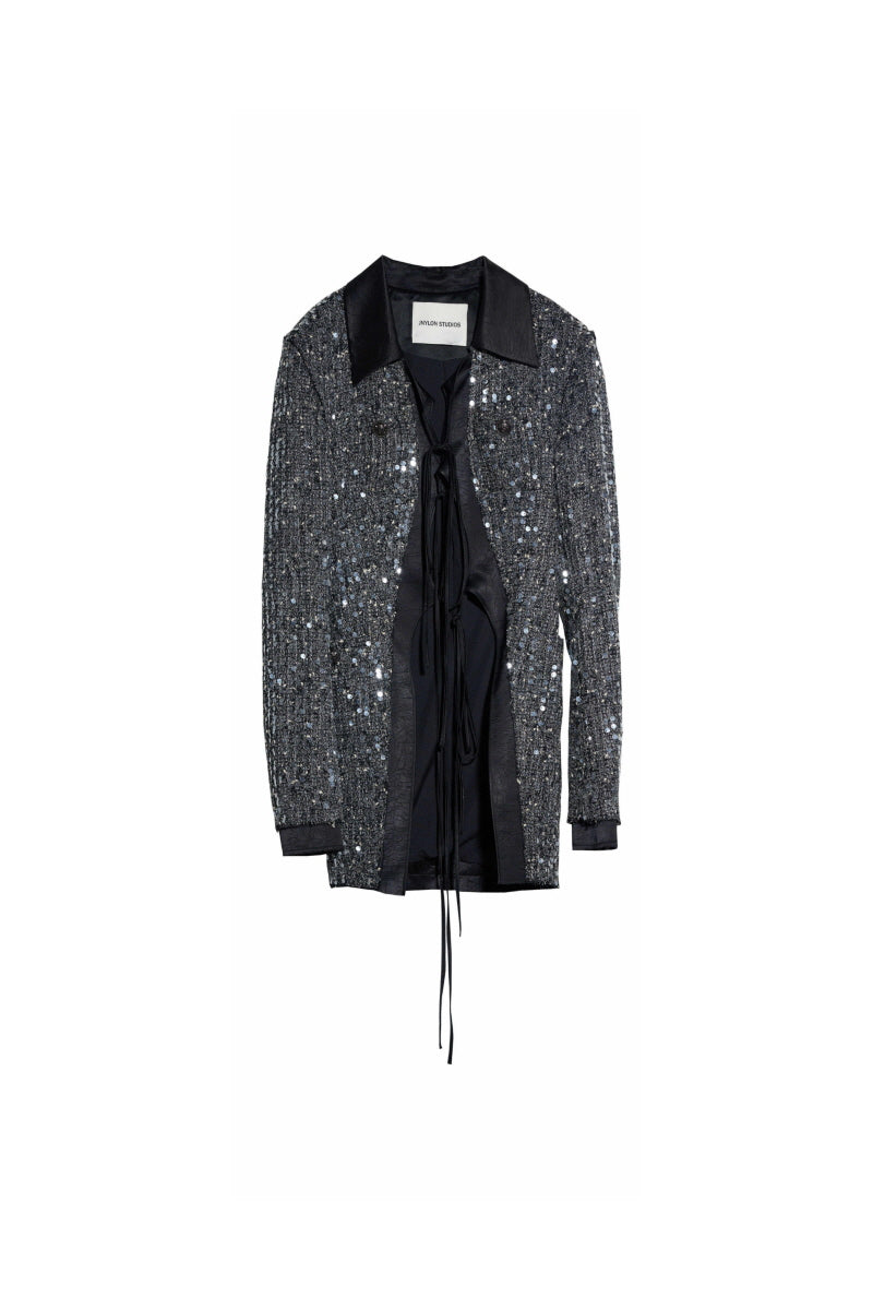 Night Spark: Sequined Glamour Jacket Set