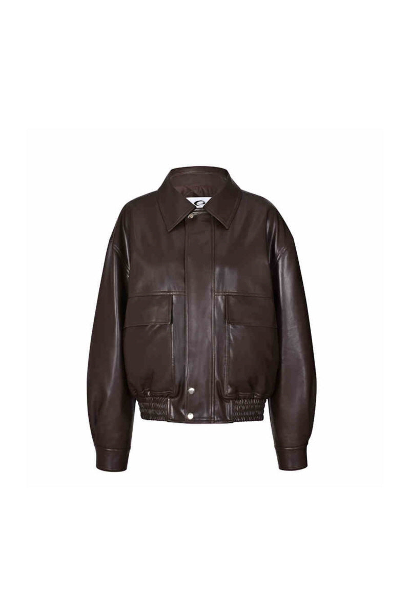 Dark Rebel Brown Leather Jacket  Fierce Urban Attitude