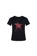 Panic Pulse Star Tee-Punk Black-Red