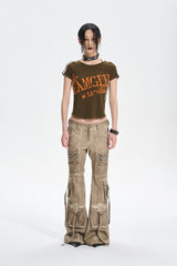 Desert Rebel Utility Flare Pants