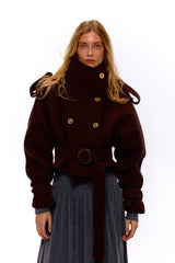 Timeless Wool Belted Cropped Jacket