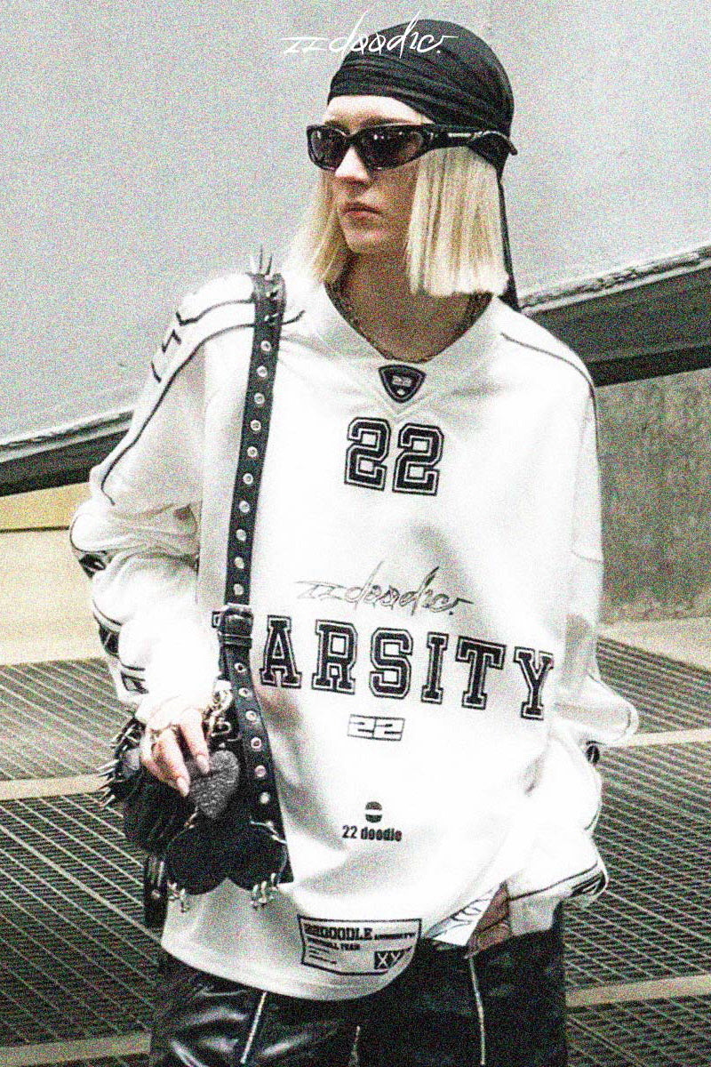 Varsity Spirit Oversized Long-Sleeve Jersey