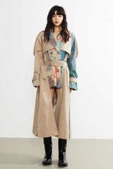 Artful Fusion Printed Trench Coat