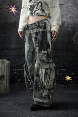 Urban Chaos Printed Cargo Pants