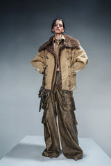 Deadwood Reclaimed Oversized Fur Jacket