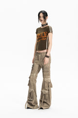 Desert Rebel Utility Flare Pants