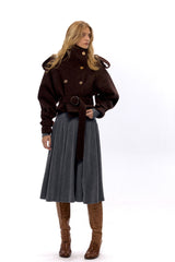 Timeless Wool Belted Cropped Jacket