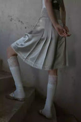 Silver Ballet Pleated Skort