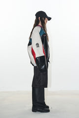 Color-Block Rebel Biker Jacket