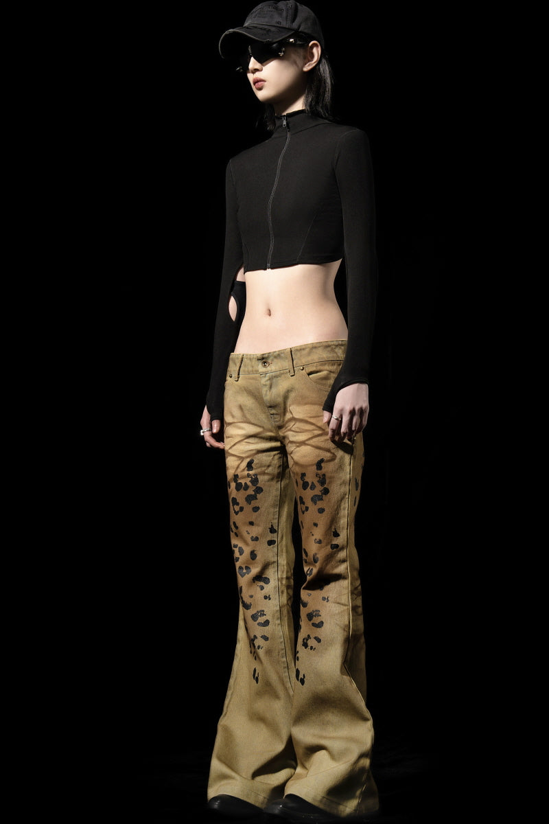 Urban Wild Leopard Flare Pants