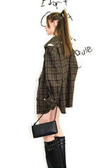 Urban Plaid Oversized Statement Shirt