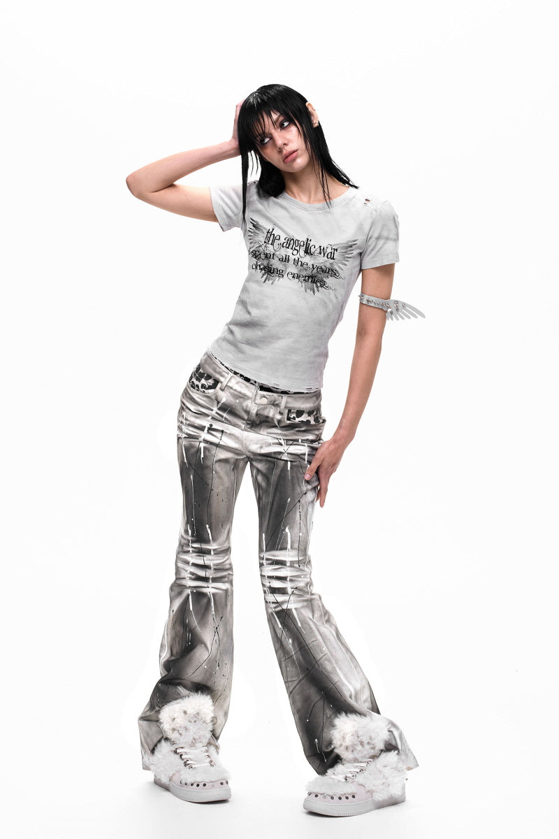 Washed Wing Slim T-Shirt
