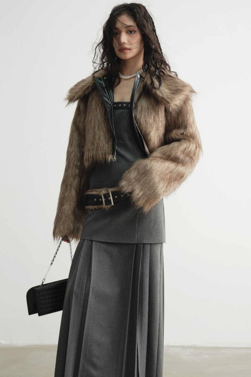 Reversible Wild Spirit Faux Fur Short Coat