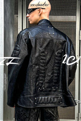 Shadow Armor Oversized Biker Leather Jacket