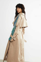 Artful Fusion Printed Trench Coat