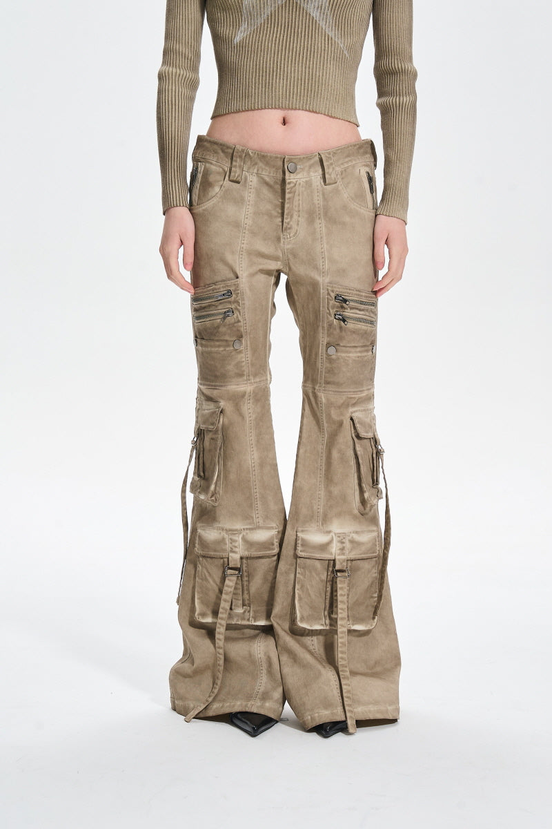 Desert Rebel Utility Flare Pants