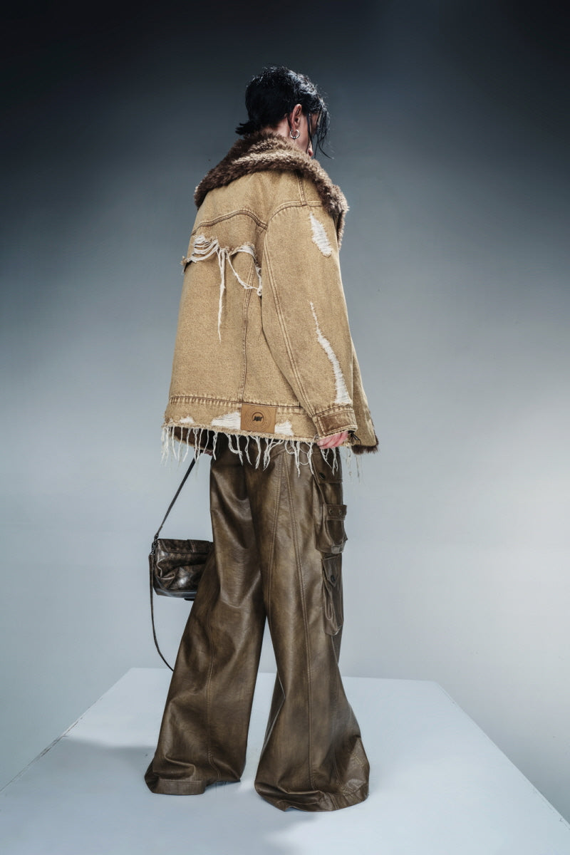 Deadwood Reclaimed Oversized Fur Jacket