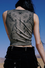 Desert Totem Distressed Tank Top