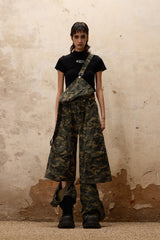 Versatile Camouflage Flow Cargo Pants